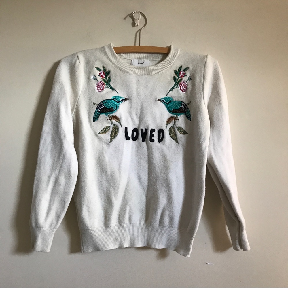 Korean Style embroidery sweater